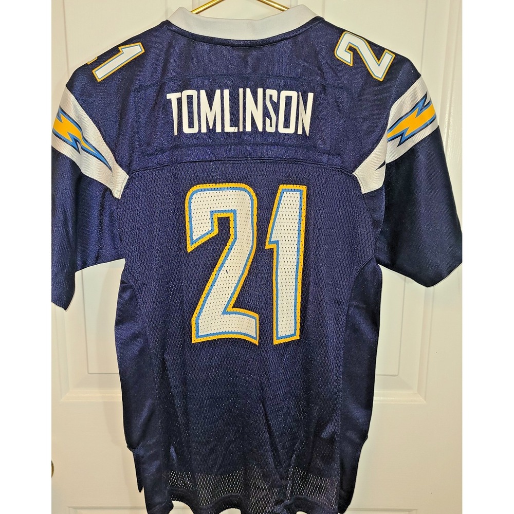 Reebok LaDainian Tomlinson #21 San Diego Chargers Stitched Youth Jersey Boys L